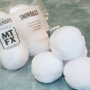 Artificial snowballs